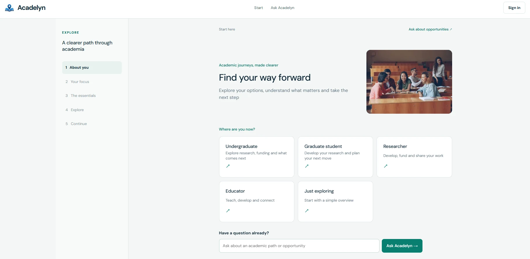 Acadelyn platform preview